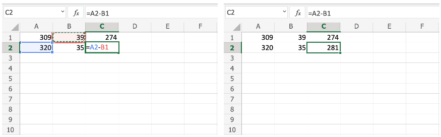 Excel Syntax -