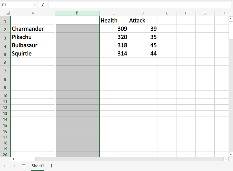 Excel Add Cells -