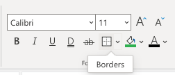 Excel Format Borders -