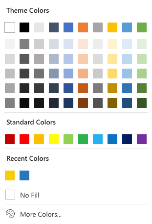 Excel Format Colors -