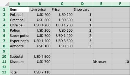 Excel Formats Number -