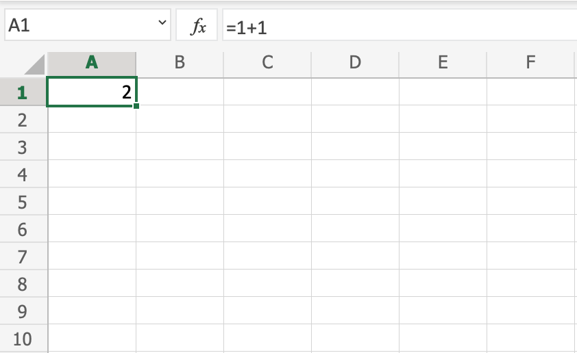 Excel Syntax -