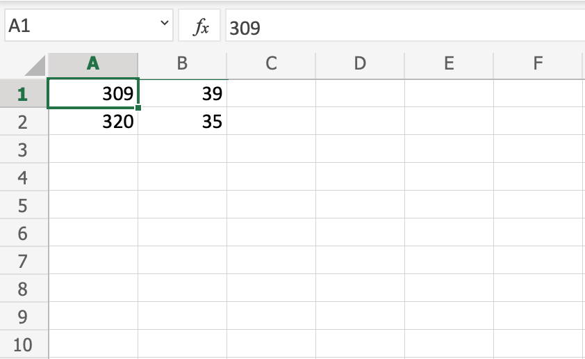 Excel Syntax -