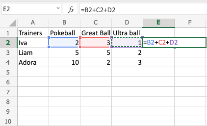 Excel Formulas -