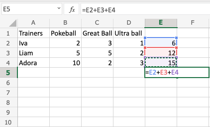 Excel Formulas -