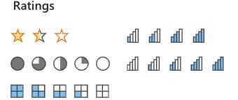 Excel Icon Sets -