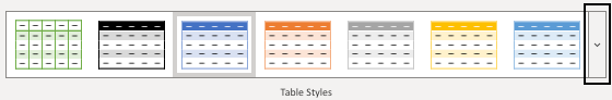 Table Style -