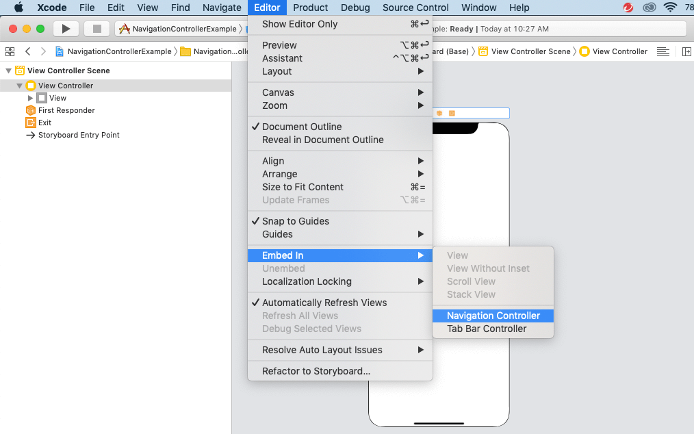 Navigation Controller -