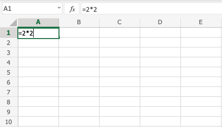 Excel Multiplication -