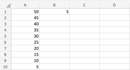 Excel Multiplication -