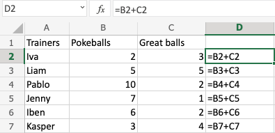 Excel Relative References -