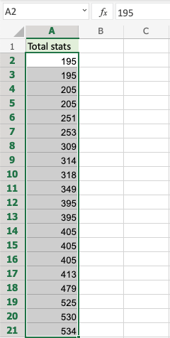 Excel Sort -