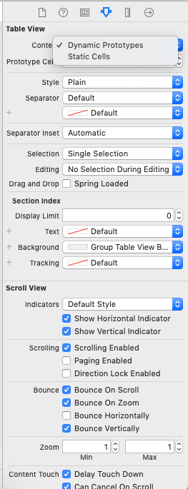 Ios: Table View Controller -